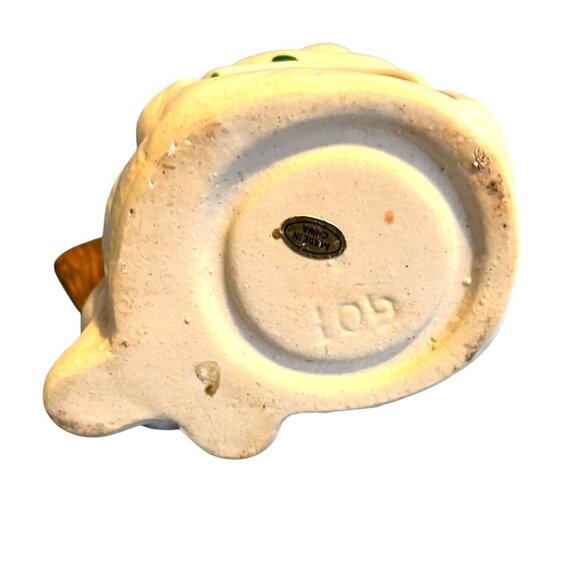 Vintage Ceramic Christmas Tree Tea Light Holder With Snowman Design - Picture 15 of 15